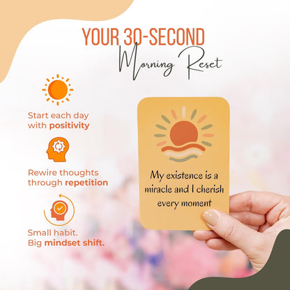 Affirmation Cards for Women with Guided Journal – 52 Positive Affirmations Cards, Wooden Stand & Daily Reflection Workbook, Mindfulness Cards for Desk, Self Care and Motivational Gift Set