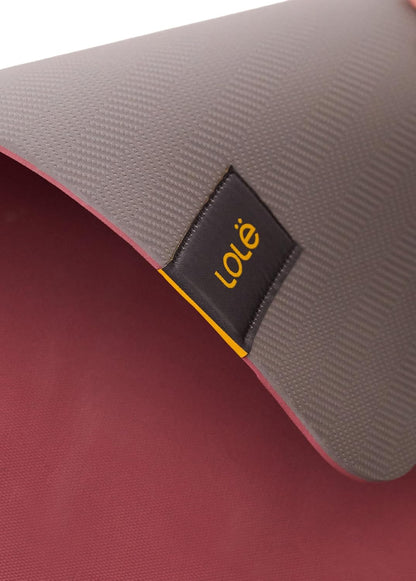 Lolë Pose Yoga Mat for Women with Strap Carrier | Non-Slip 5mm Thick Exercise Mat | Ideal for Hot Yoga & Pilates | PVC-Free & Sweat-Resistant