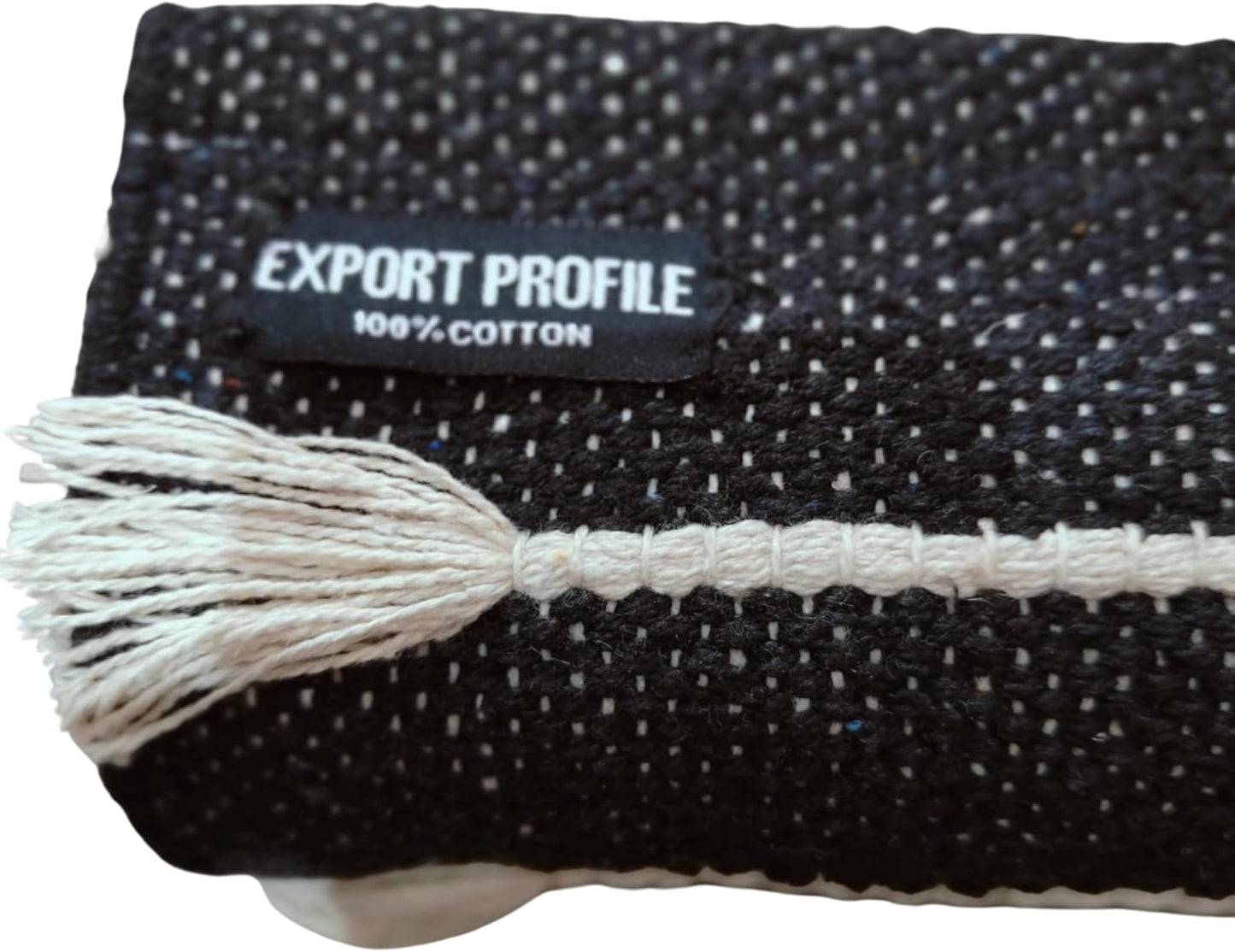Indian Handmade100 % Organic Anti Skid Multi Colour Cotton Yoga Mat - Eco-Friendly Hand-Woven Rug - Non-Slip & Thick (24”x72”x5mm) for Hot yoga & Everyday Fitness at Home - Comfortable & Foldable Extra-Long Mat