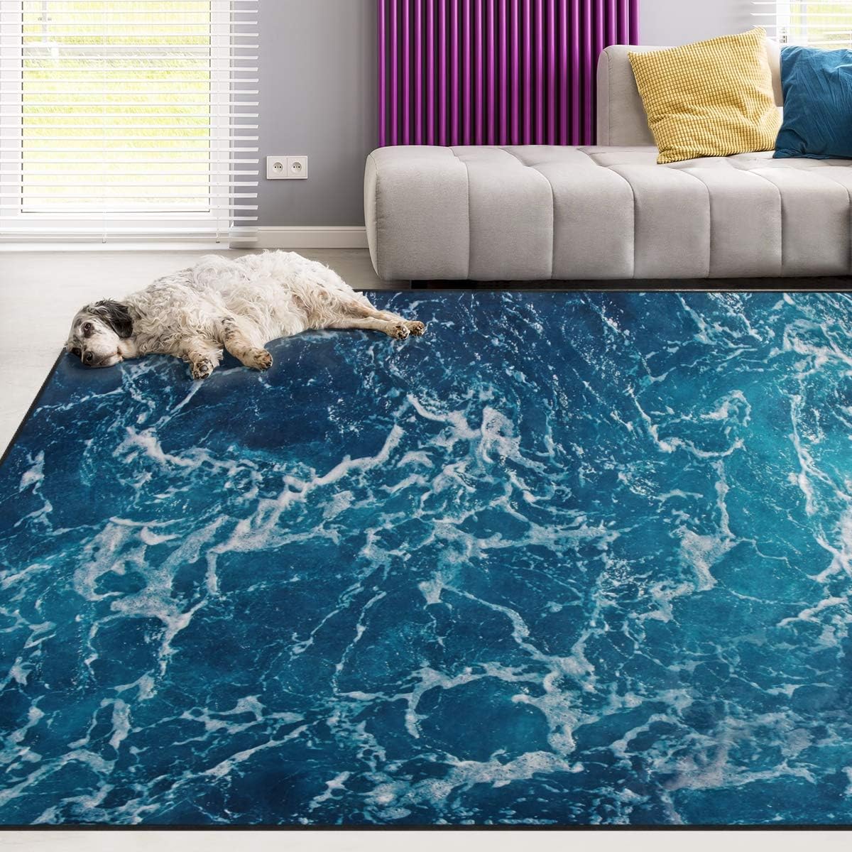 Sport Baseball Lace Non Slip Area Rug for Living Dinning Room Bedroom Kitchen, 5' x 7'(58 x 80 Inches), Sport Nursery Rug Floor Carpet Yoga Mat