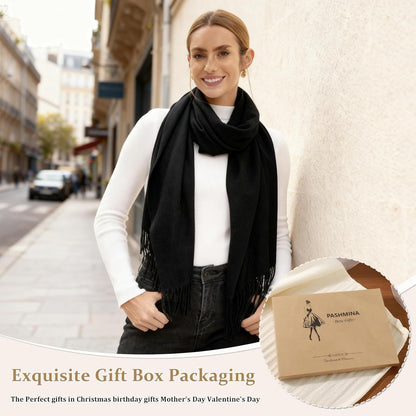 Pashmina Scarf and Shawl - Soft Women Pashminas Wrap for Wedding Evening Party dresses