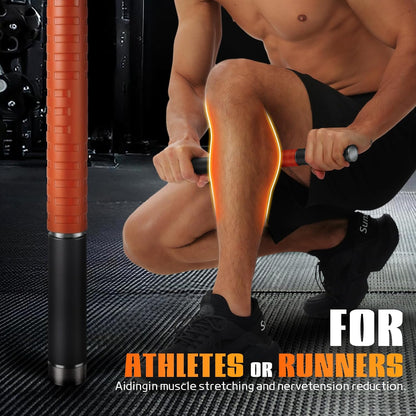Muscle Roller Stick, Massage Roller for Muscle Deep Tissue Massage, Calf Roller for Myofascial Release, Therapy Roller Stick for Back, Legs, Arms, Waist, and Shoulders Full Body Use (Black)