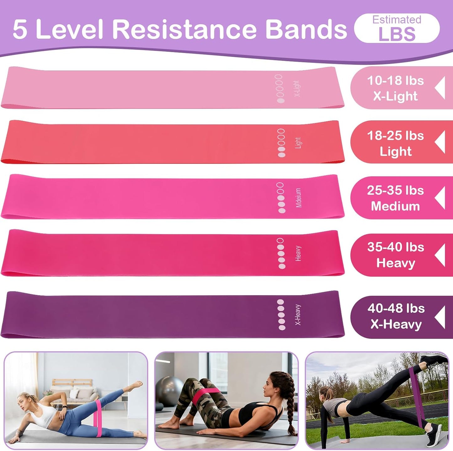 Hoedia 17 PCS Pilates Kit for Women, Pilates Equipment Ring and Ball Set with Resistance Bands, Yoga Strap, Core Sliders, Socks, Bag & Guide for Starter Home Workout Fitness Gym Essentials