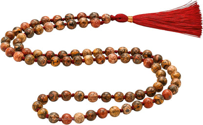 Amazing Gemstone 108 Beads Handmade Mala (Knotted, Rudraksha) - Colors A