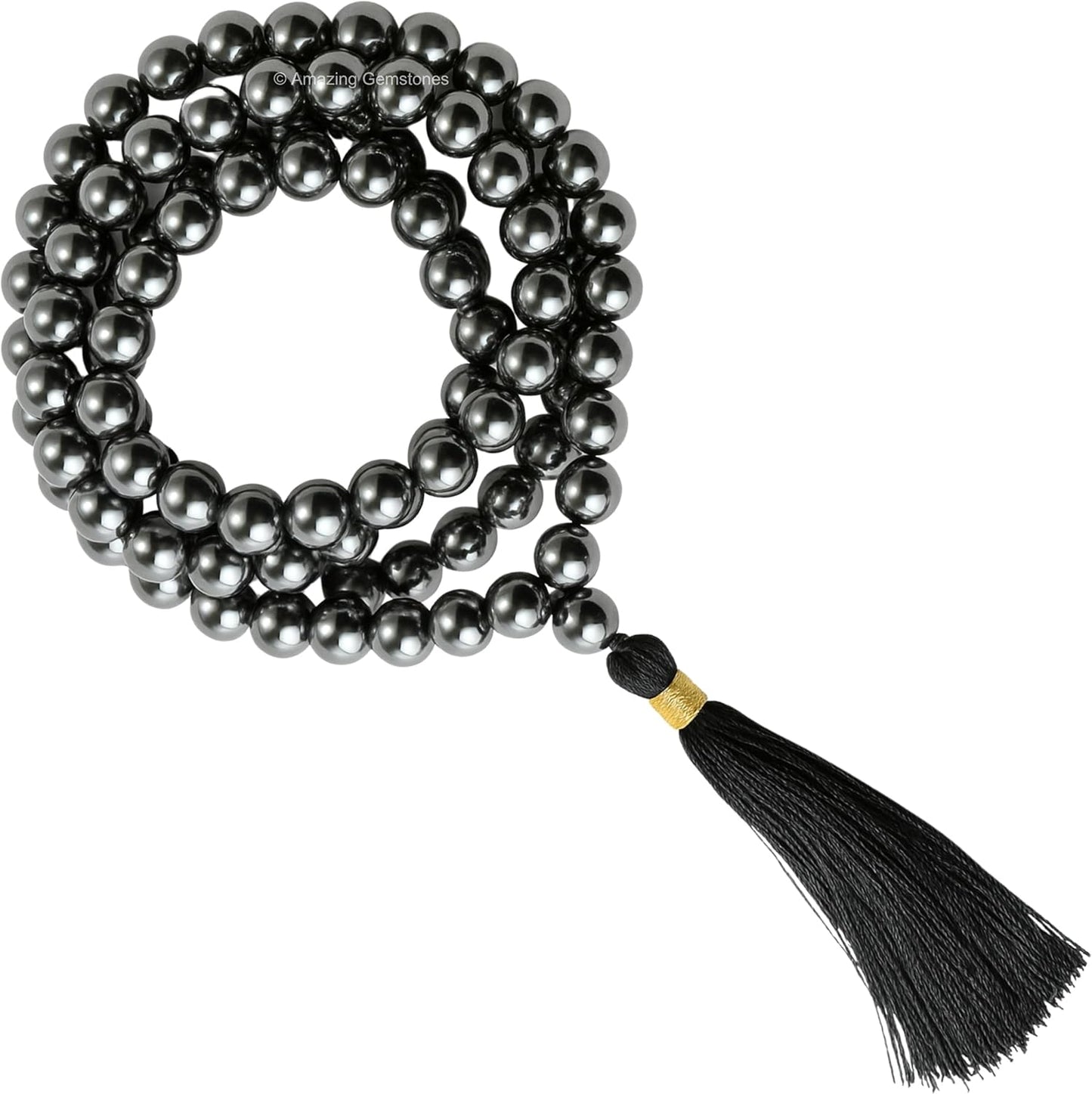Amazing Gemstone 108 Beads Handmade Mala (Knotted, Rudraksha) - Colors A