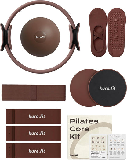 Pilates Kit for Women – Home Pilates Equipment Set with Ring, Ball & Resistance Bands | Pilates Starter Kit with Accessories in Gift Box