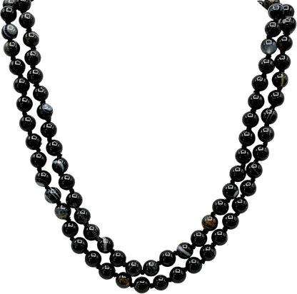 Amazing Gemstone 108 Beads Handmade Mala (Knotted, Rudraksha) - Colors B