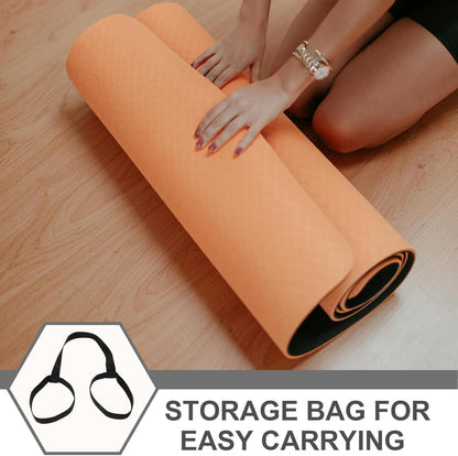 Toddmomy 4pcs Yoga Mat Straps for Carrying, Adjustable Non-Slip Sling 31 Inch Yoga Mat Carrying Straps