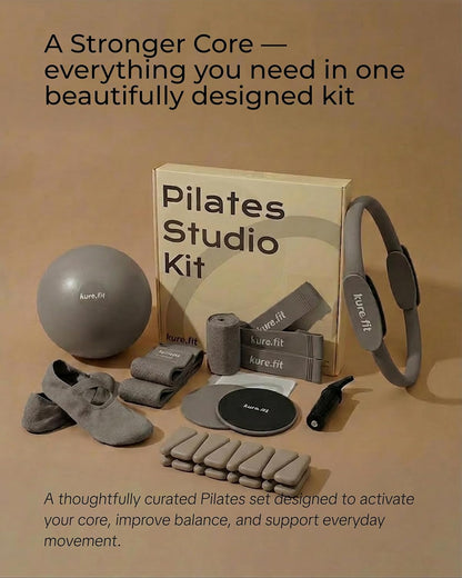 Pilates Kit for Women – Home Pilates Equipment Set with Ring, Ball & Resistance Bands | Pilates Starter Kit with Accessories in Gift Box