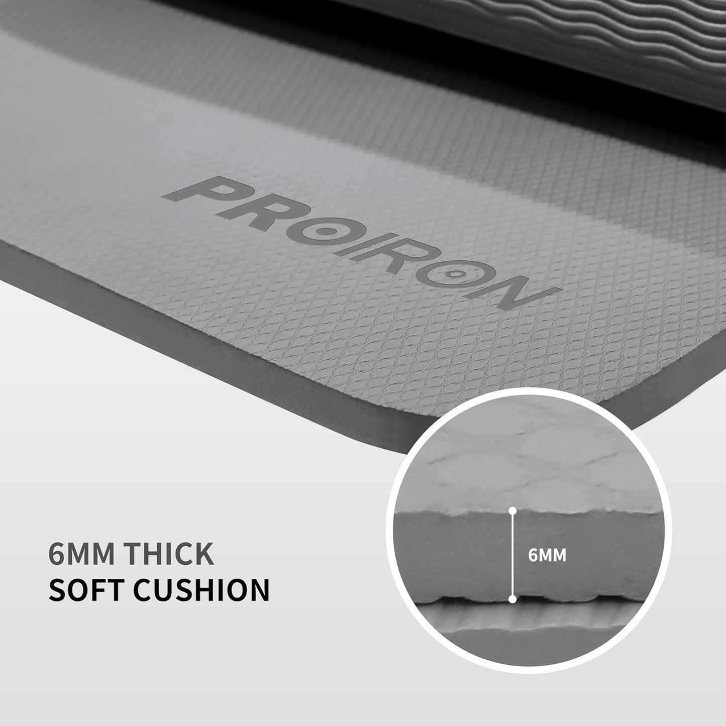 PROIRON Foldable Yoga Mat 0.24"/0.16" for Home Workout & Travel, Non Slip Travel Yoga Mats with Carry Bag, Packable Yoga Mat for Home Gym, Pilates, Fitness,Stretching