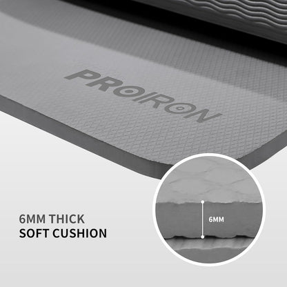 PROIRON Foldable Yoga Mat 0.24"/0.16" for Home Workout & Travel, Non Slip Travel Yoga Mats with Carry Bag, Packable Yoga Mat for Home Gym, Pilates, Fitness,Stretching