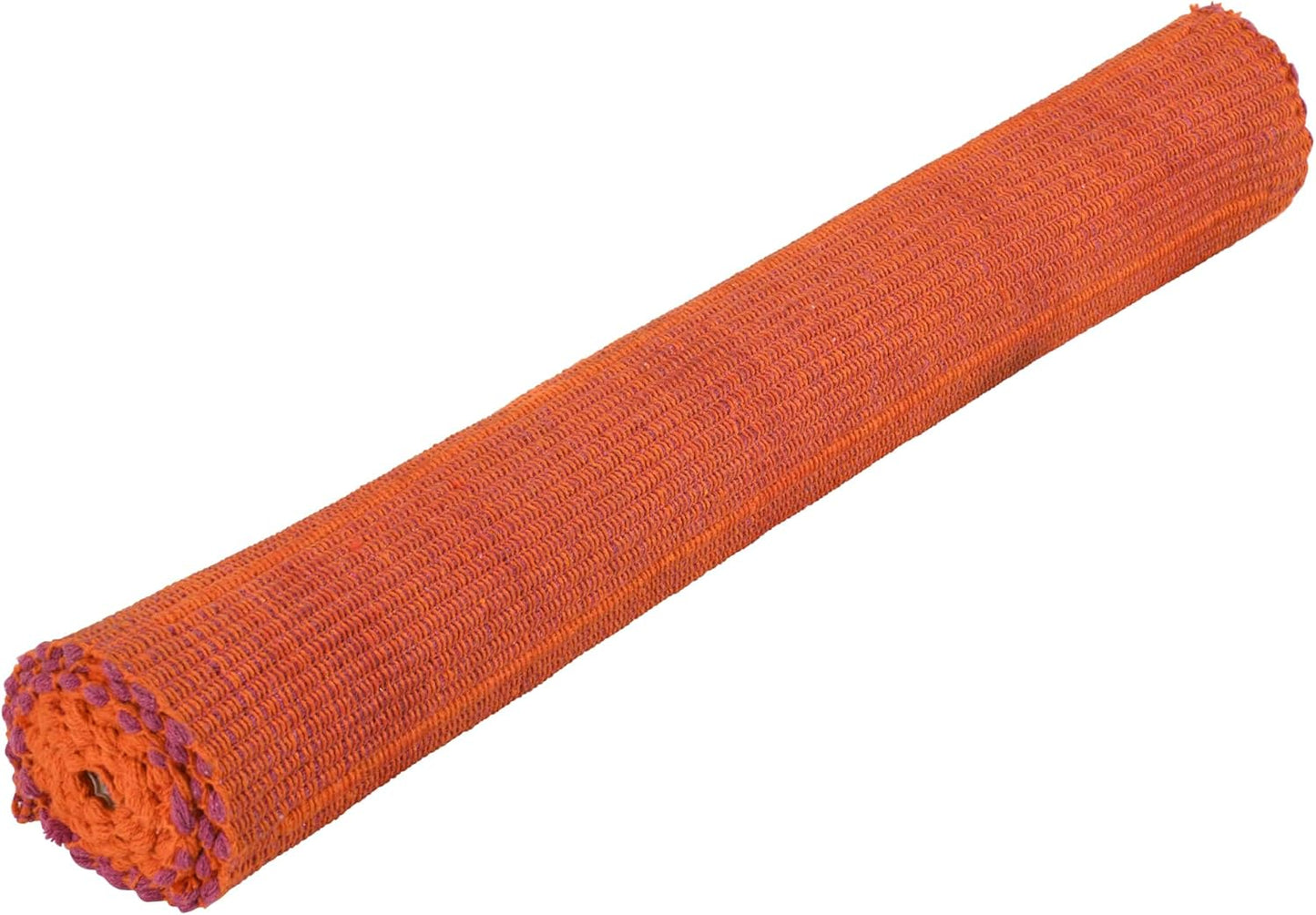 100% Organic Anti-Skid Cotton Yoga or Meditation Mat: Hand-Woven, and Extra-Long(28'’ x 74'’) for Ultimate Comfort and Stability with Cotton Carry bag