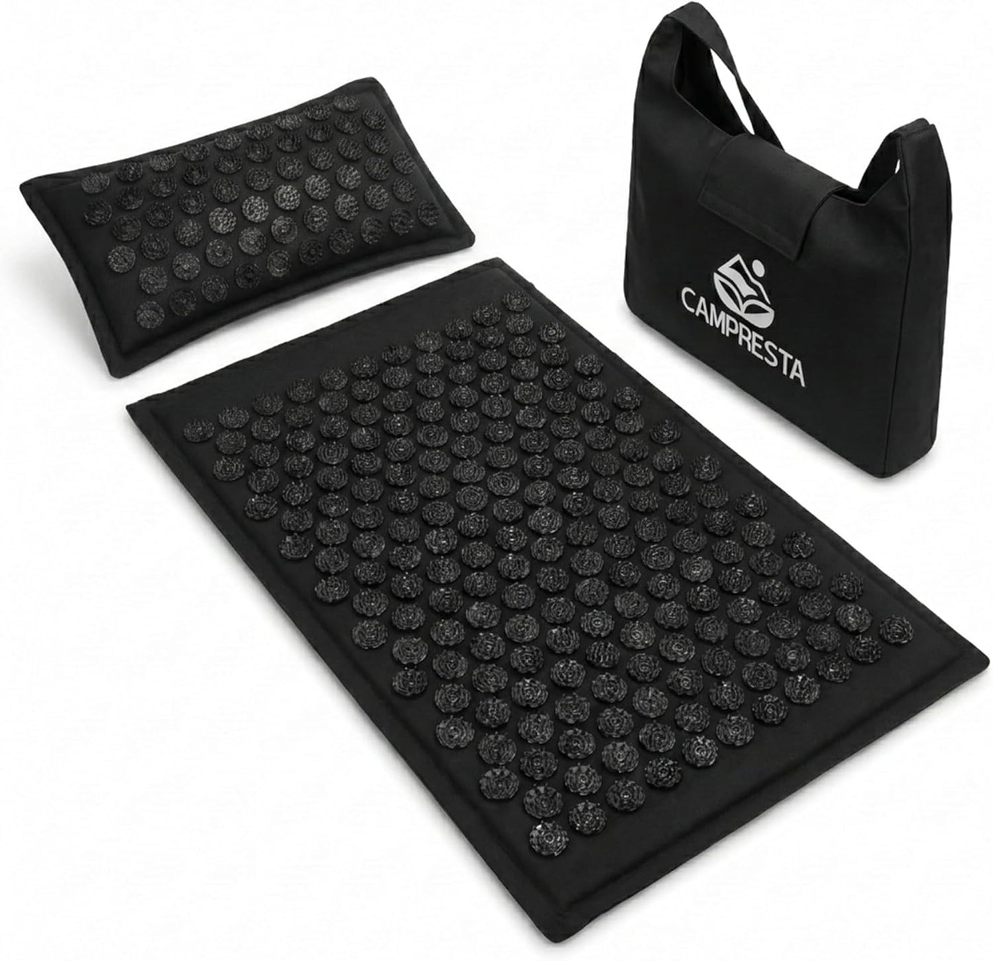 Acupressure Mat and Pillow Set, Mat with HIPS Spikes for Back/Neck Pain Relief, Sciatic, Headache, Stress and Muscle Relaxation