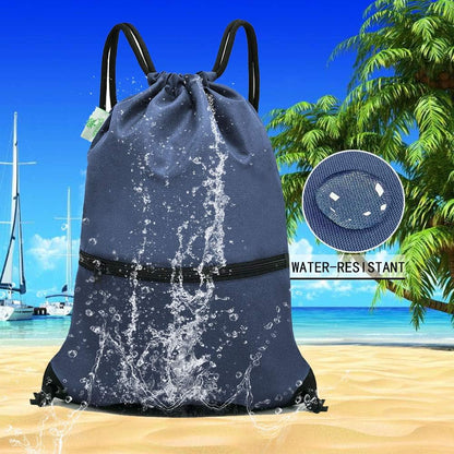 HOLYLUCK Drawstring Backpack Bag Sport Gym Sackpack - Colors A