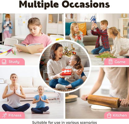Conchstar Visual Timer for Kids 60-Minute - Countdown Timer with Optional Alarm, Focus Tool for ADHD & Autism, Time Management for Homework, Chores, Office, Kitchen, Teaching & Study Routines (Orange)