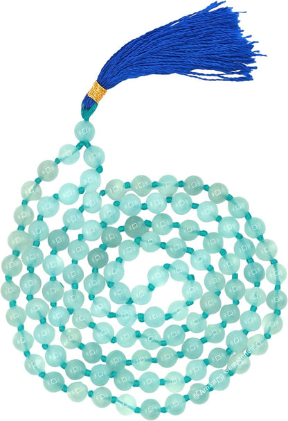 Amazing Gemstone 108 Beads Handmade Mala (Knotted, Rudraksha) - Colors A
