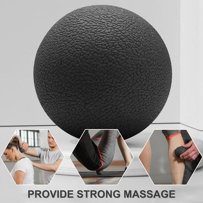 LEZER Trigger Massage Point, Manual Massage Ball, Muscle Knots Relief Tool, Myofascial Release, Physical Therapy, Deep Tissue Back Massage, Plantar Fasciitis, 2.9 in x 2.1 in (Blue)