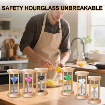 20 Minute Wooden Sand Timers,Large Bamboo Gold Sand Hourglass for Productivity, Meditation & Decor, 20 Min Reloj De Arena Sand Watch for Kitchen, Office, Game, Classroom, Yoga
