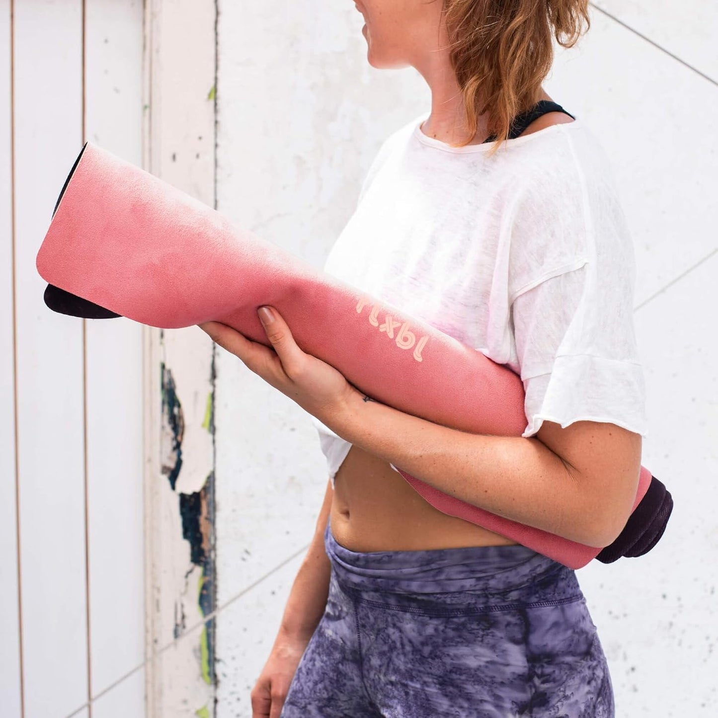 FLXBL Travel Yoga Mat and Top Layer - Thin, Light, Foldable and Washable