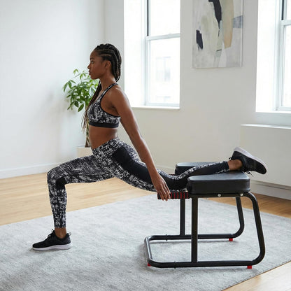 Yoga Headstand Bench with Double Armrests, U-Shaped Inversion Chair for Handstand Training, 400LB Capacity Non-Slip Headstand Trainer Stool for Home Gym Physical Therapy Posture Support