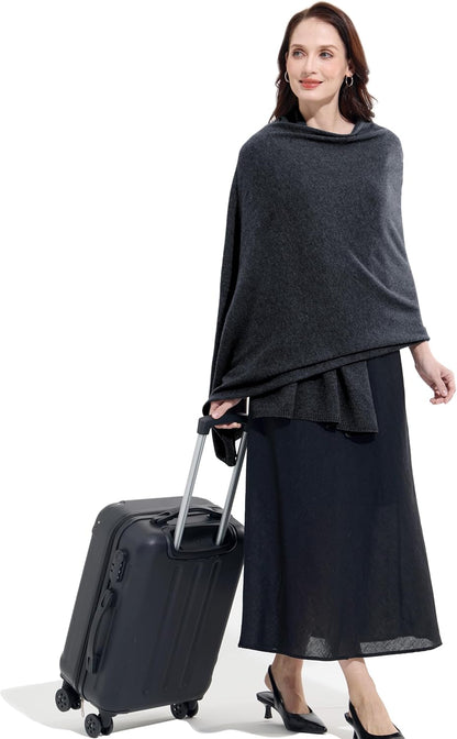 Soft Cashmere Blend Wrap Chic Scarf Stole for Women Wayfarer Travel Extra Large 87"x28" - Colors A