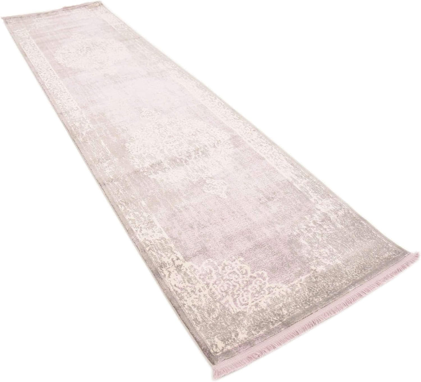 Unique Loom New Classical Collection Area Rug - Olwen (4'Round, Purple/ Gray)