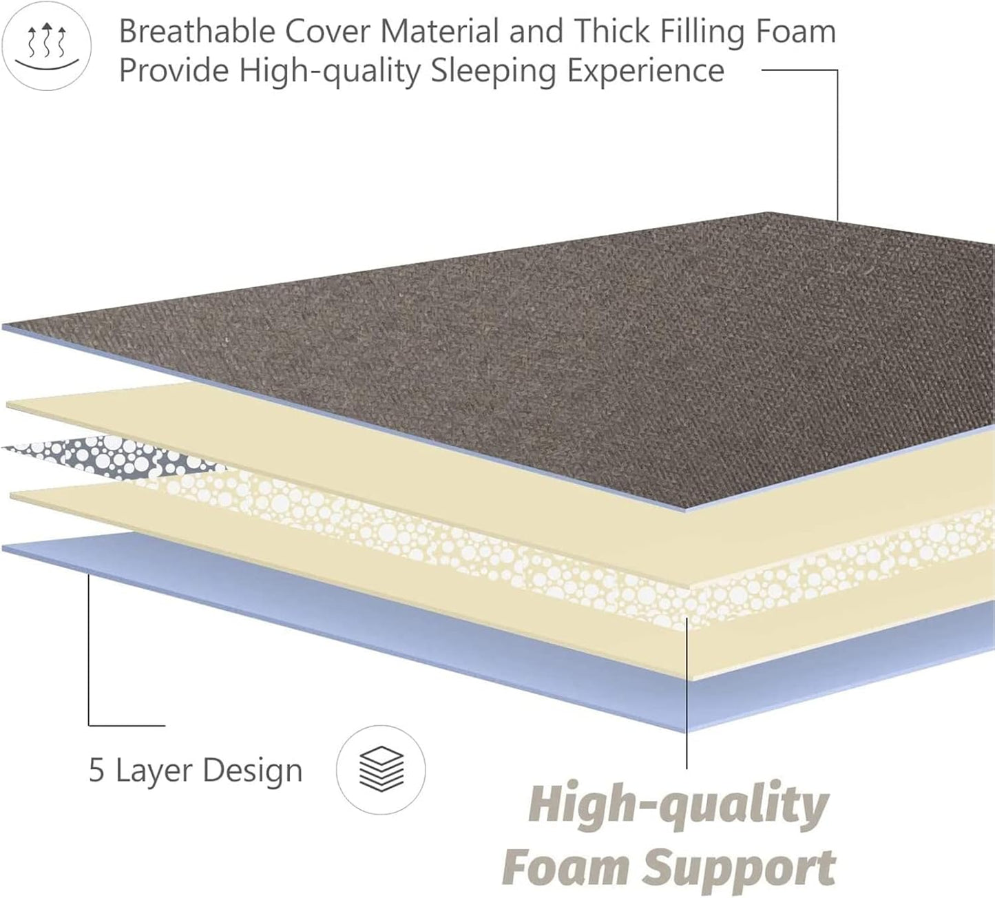 MAXYOYO Bohemian Retro Mattress Boho Floral Japanese Futon Mattress Tatami Floor Mat Foldable Portable Camping, Sleeping Pad, Lounger Couch Bed Full Size