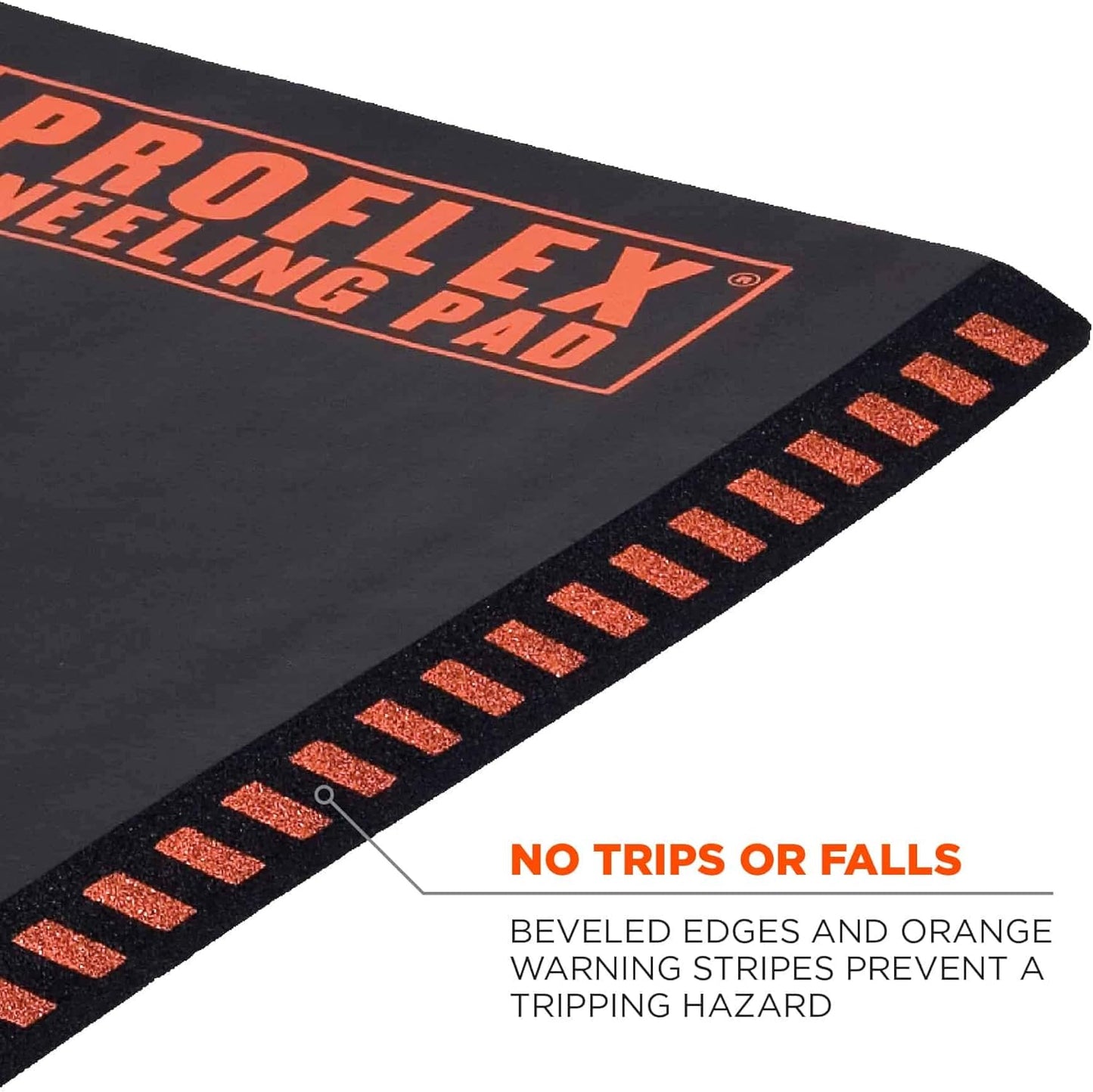 Ergodyne ProFlex 375 Kneeling Pad, Foam Knee Cushion, Water Resistant Kneeling Mat, 8" x 18" x 1,Orange, Compact