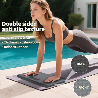 PAIDU Yoga Knee Pad - 1 Inch Thick with Extra Cushioning, Pain-Free for Knees, Elbows, Wrists and Back | Foldable and Multi-Functional, Suitable for Home Gym, Pilates, Plank, Abdominal Training Fitness Mat