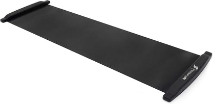 ProsourceFit Slide Board Mat for Exercise 6’ with End Stops, Booties & Carrying Bag for Low-Impact Indoor Home Workouts and Sports Training