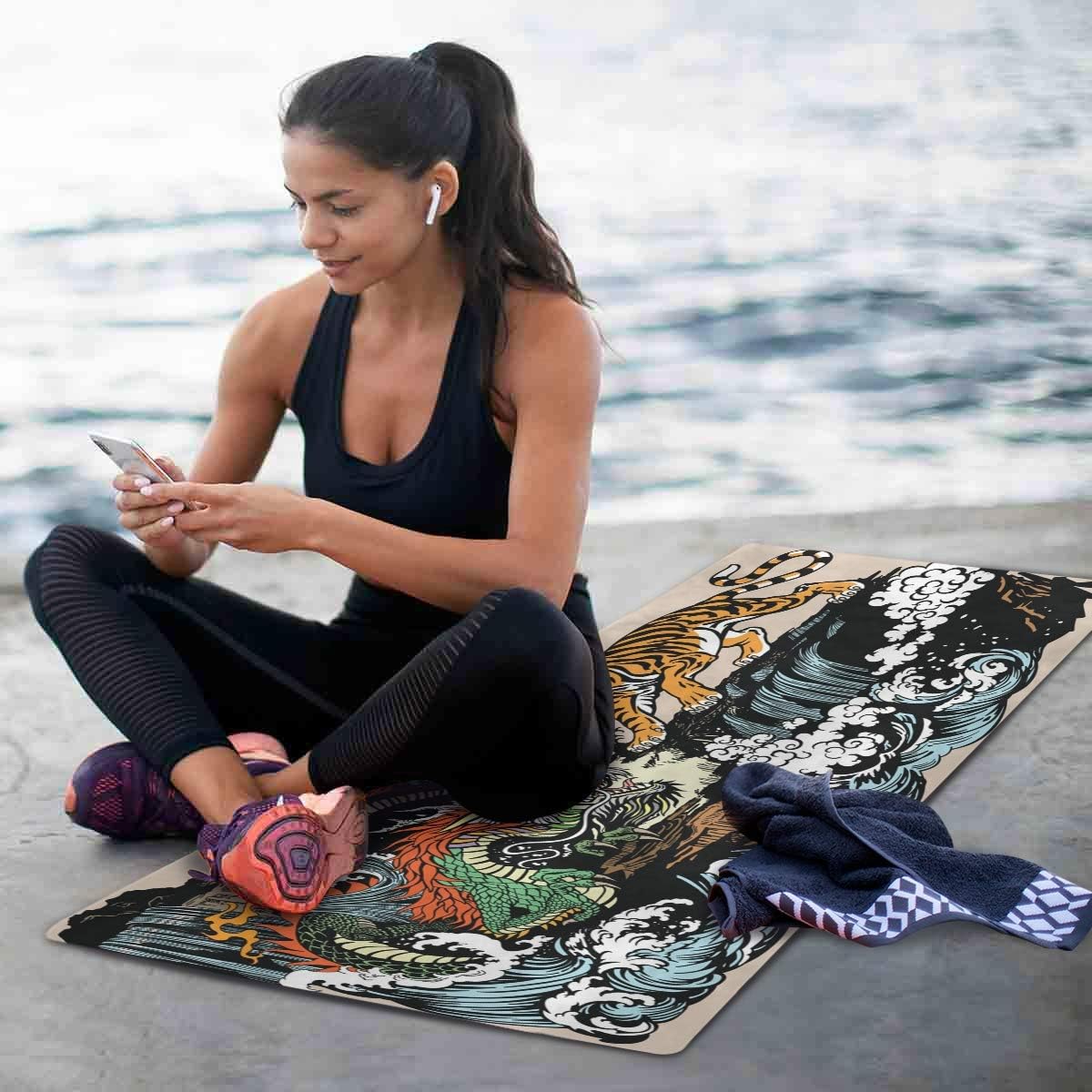 Qilmy Fantasy Mandala Pattern Yoga Mat, Non-Slip Texture Pro Yoga Mat Eco Friendly Exercise & Workout Mat for Yoga, Pilates and Floor Exercises