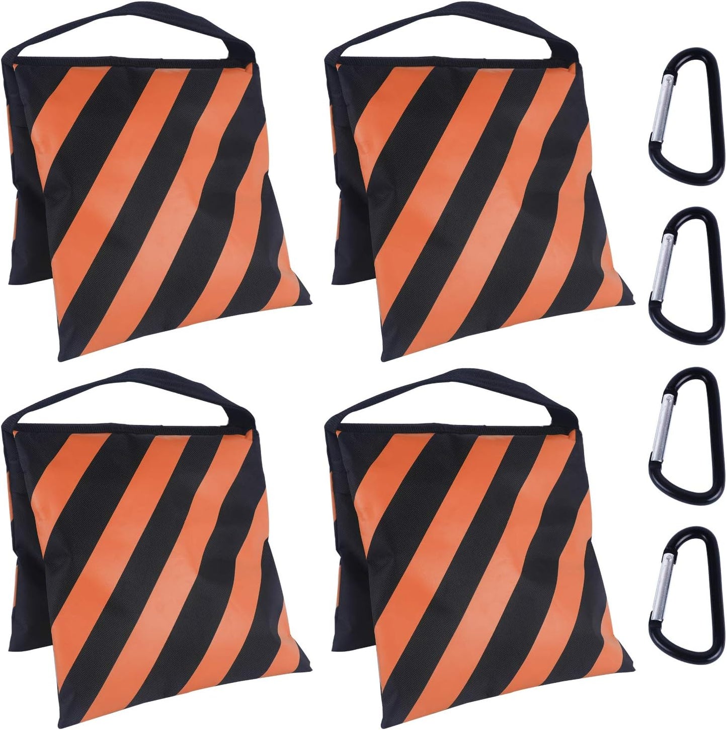 ABCCANOPY Photography Sandbag for Video Stand, Heavy Duty Weight Bags for Light Tripod, Camping Chair, 4 Packs (Black) No Sand