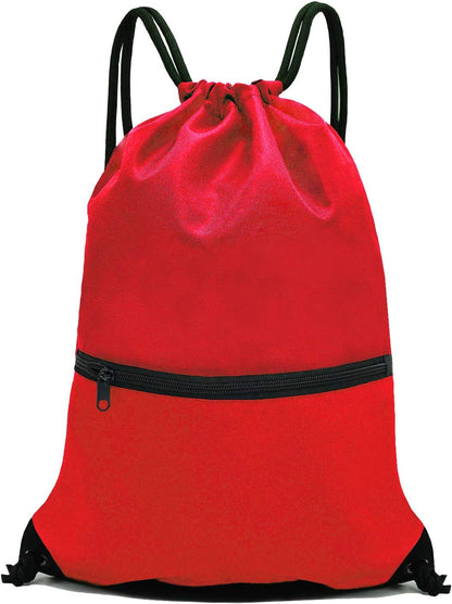 HOLYLUCK Drawstring Backpack Bag Sport Gym Sackpack - Colors A