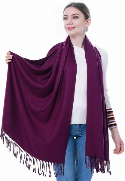 Pashmina Scarf and Shawl - Soft Women Pashminas Wrap for Wedding Evening Party dresses