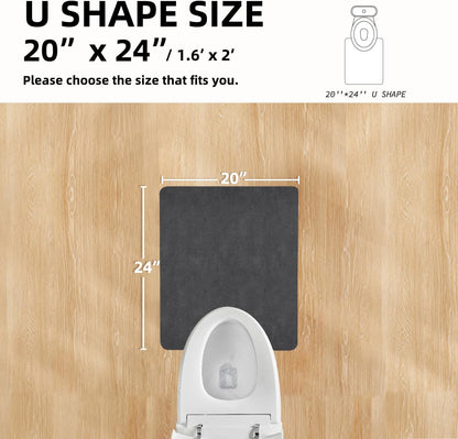 TYUU Bath Mat, Bathroom Rugs Non Slip Washable Thin Absorbent Quick Dry Bath Mat Fits Under Door Bathroom Floor Mat Perfect for Bath, Shower, or Sink 24"x36" Dark Grey