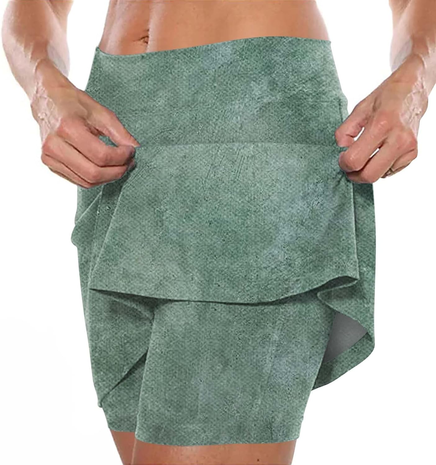 SHAOBGE Athletic Yoga Culottes for Women Solid Color Elastic Shorts Summer Lightweight High Waist Skinny Joggers Skirt 2024