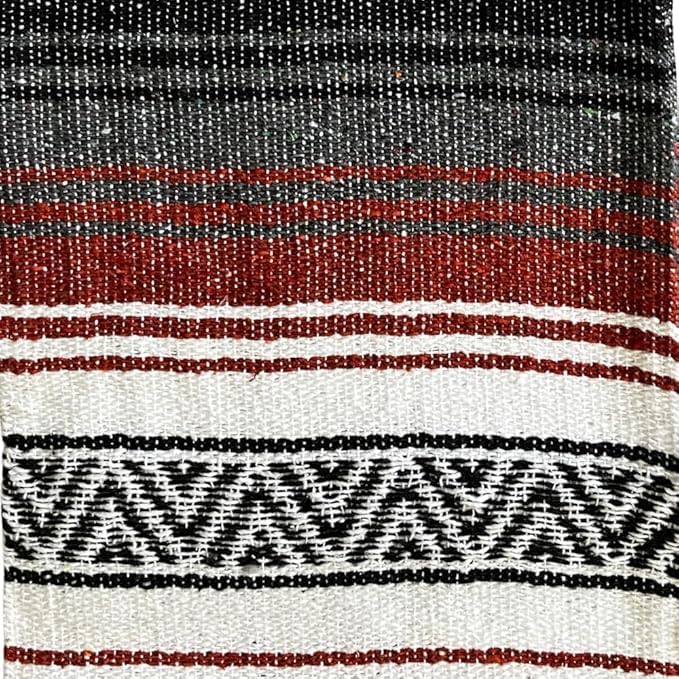 Open Road Goods Bulk Falsa Blankets - Handwoven Authentic Mexican Falsa - Great for Weddings, Yoga, Beach, Picnics, or Mexican Throw! (Tan, 7 Pack)
