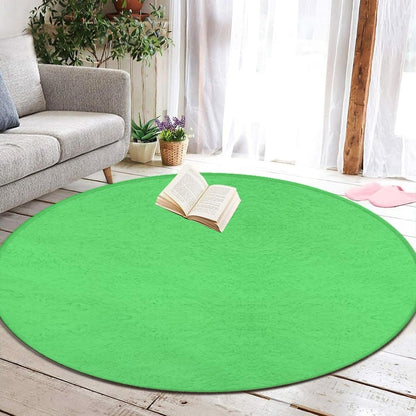 Machine Washable Modern Round Area Rug, Room Sofa Yoga Soft Round Carpet, Home Decor Non Slip Kitchen Office Circle Rug Grey, 24inch