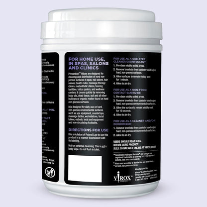 Prevention All Purpose Disinfectant Wipes – Canister of Cleaning Wipes for Salons, Spas, Wellness Centers and Yoga Studios – Hospital Grade Surface Sanitizing – 160 Count