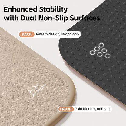 Extra Thick 10mm Foldable Yoga Mat, SGS Certified POE Non-Slip Mat, Multi-Purpose Exercise & Fitness Mats for Studio or Home