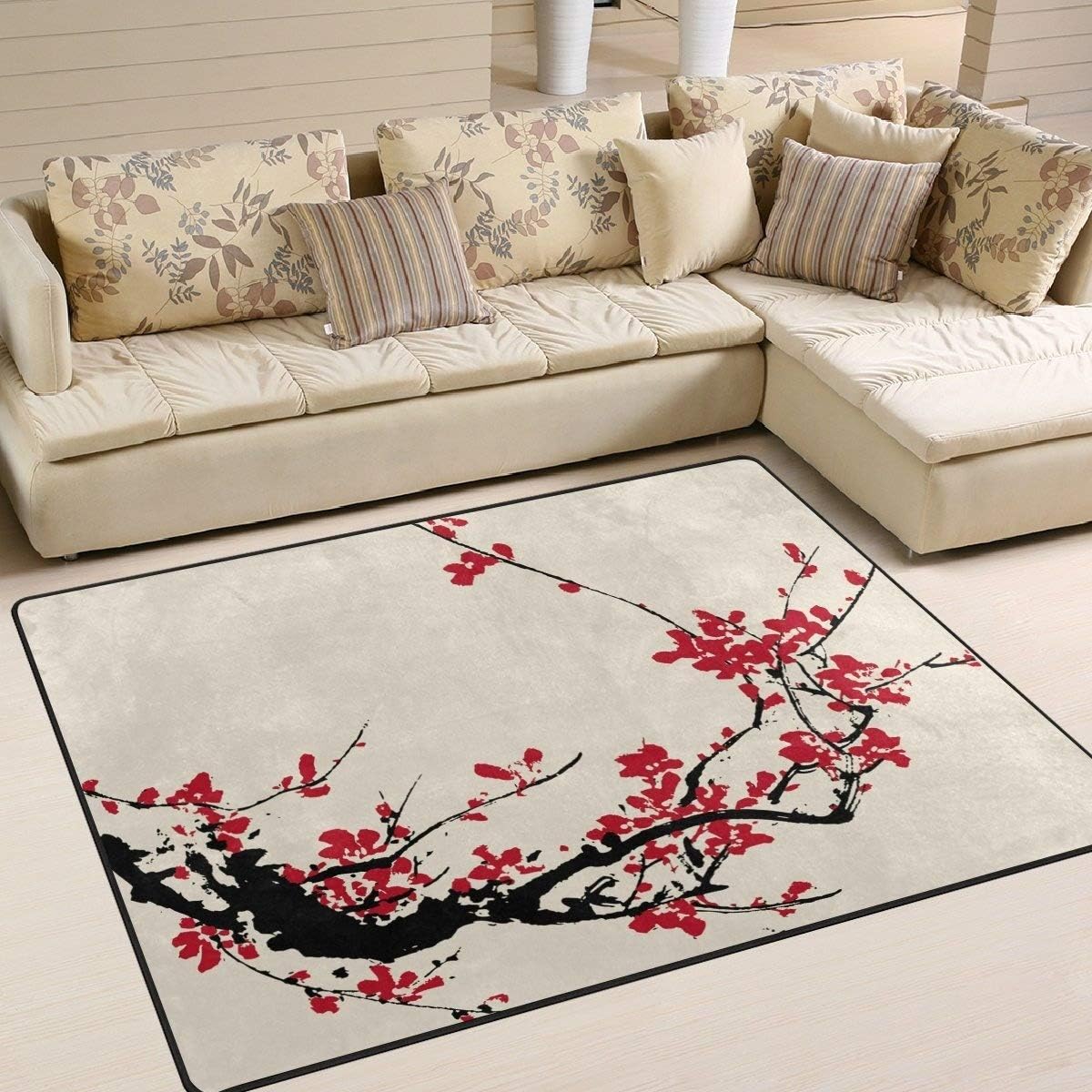 Sport Baseball Lace Non Slip Area Rug for Living Dinning Room Bedroom Kitchen, 5' x 7'(58 x 80 Inches), Sport Nursery Rug Floor Carpet Yoga Mat