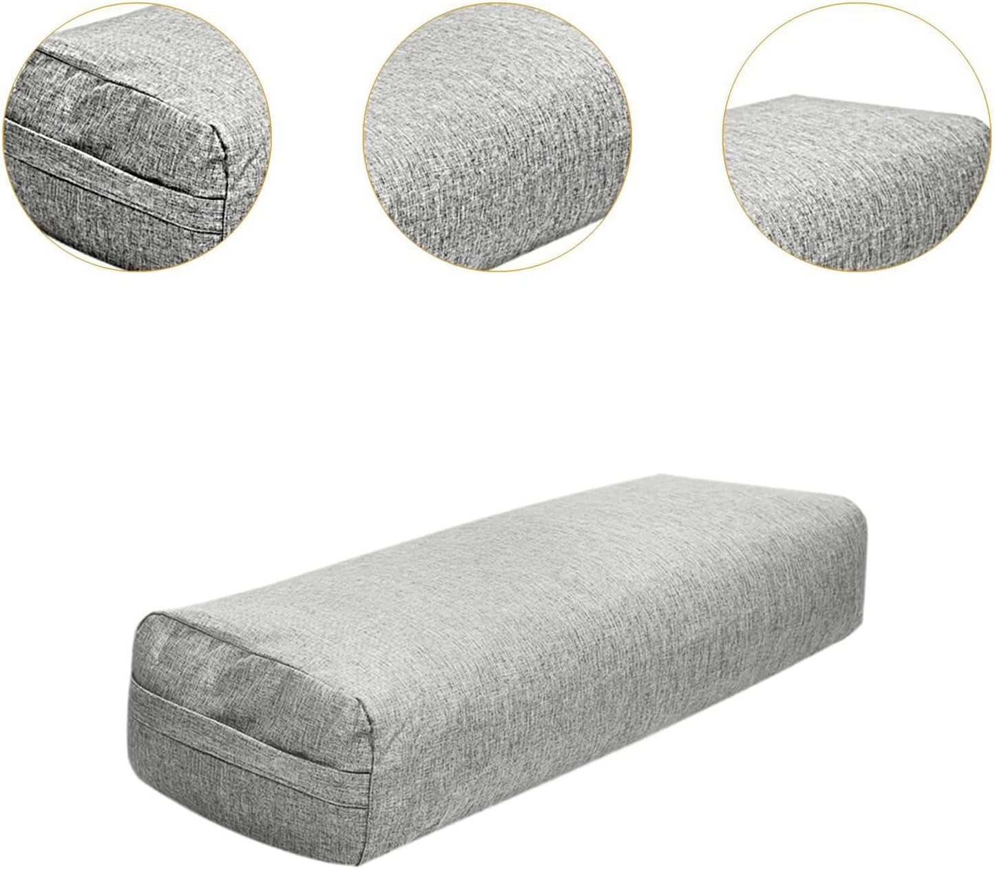 kowaku Bolster Support Pillow for Legs for Balance Easy to Clean Professional for Women Rectangular Pillow with Carrying Handle