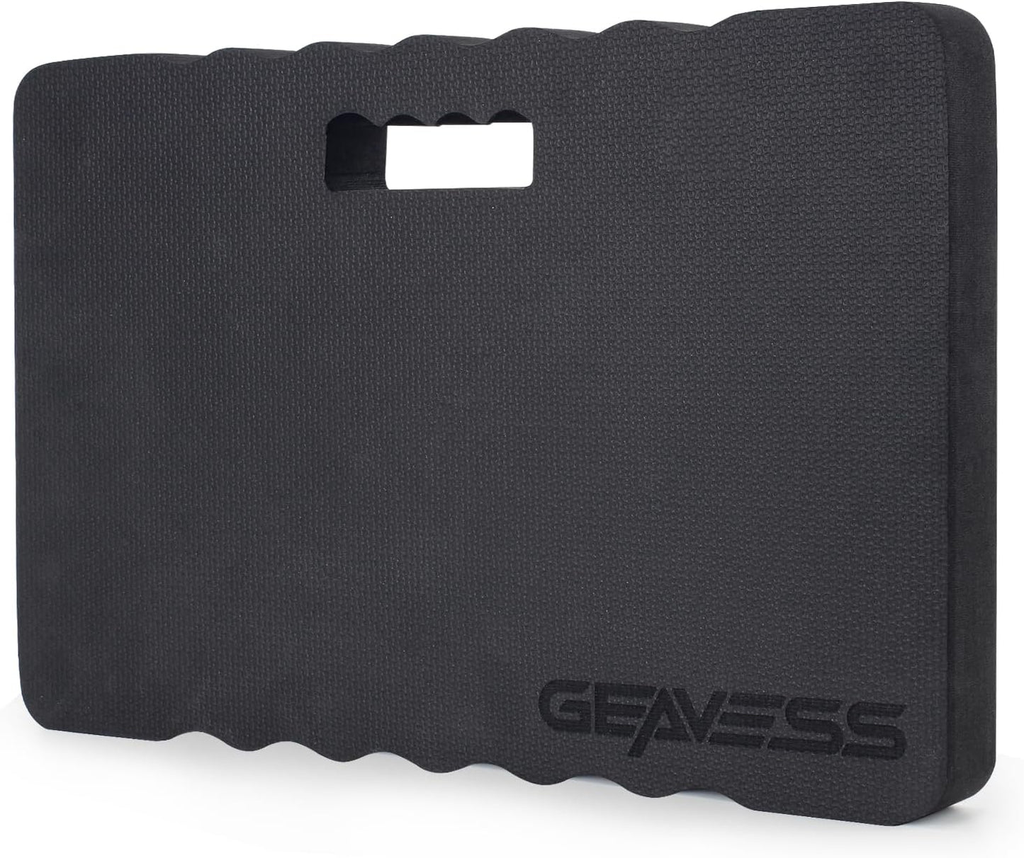 1.5" Extra Thick Garden Kneeling Pad, Comfortable Foam Knee Pad with Handle, Durable Supportive Knee Cushion for Gardening, Yard Work, Car Repairing, Workshop, Baby Bathing, 17.5"x11", Black