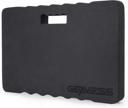 1.5" Extra Thick Garden Kneeling Pad, Comfortable Foam Knee Pad with Handle, Durable Supportive Knee Cushion for Gardening, Yard Work, Car Repairing, Workshop, Baby Bathing, 17.5"x11", Black