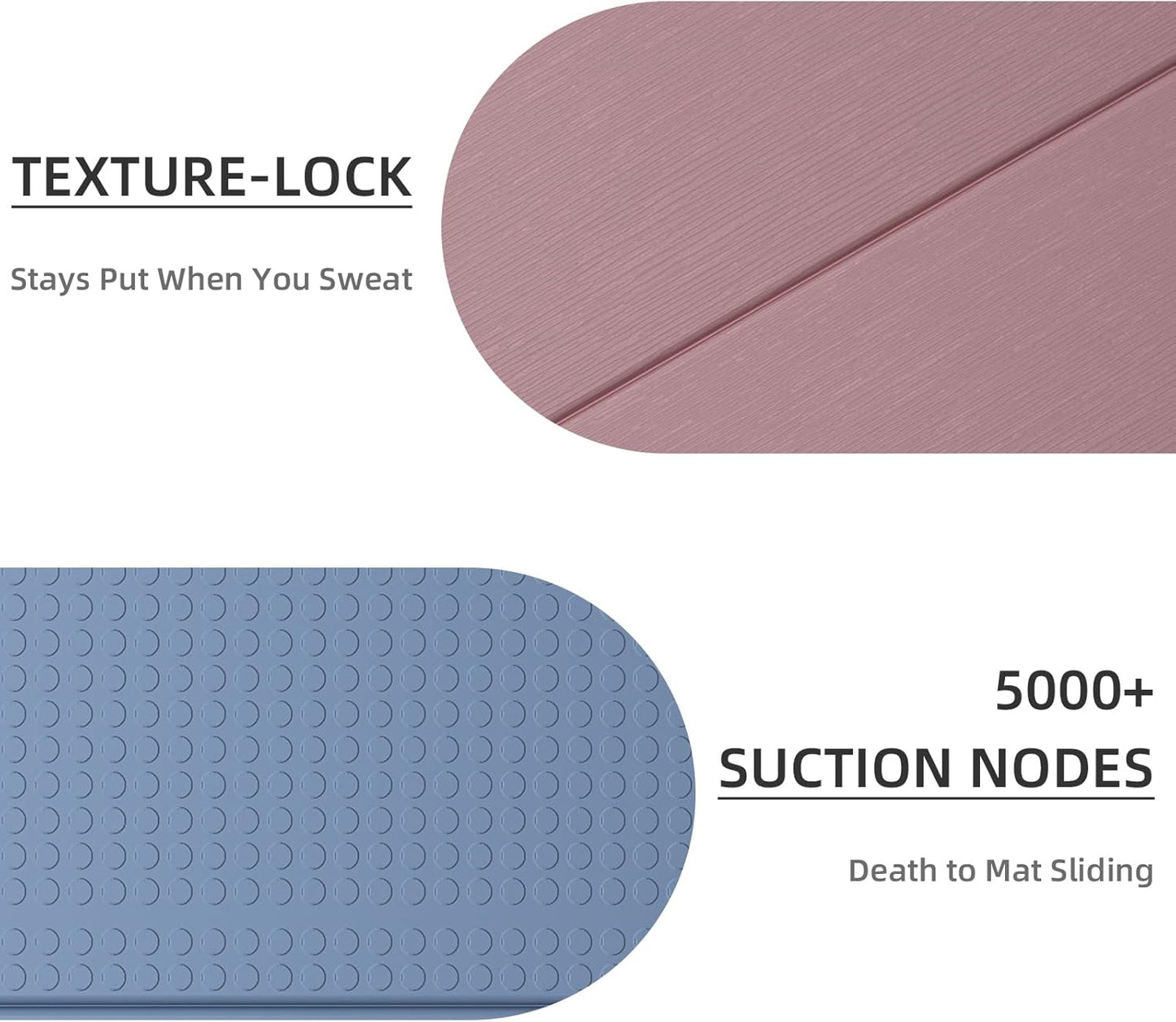 Foldable Yoga Mat 0.32 inches Thick(8mm), SGS Certified POE Material, Non Slip, 71 x 24 inches, Foldable for Travel, Pilates, Camping, Environmental Sports Mat, Odorless
