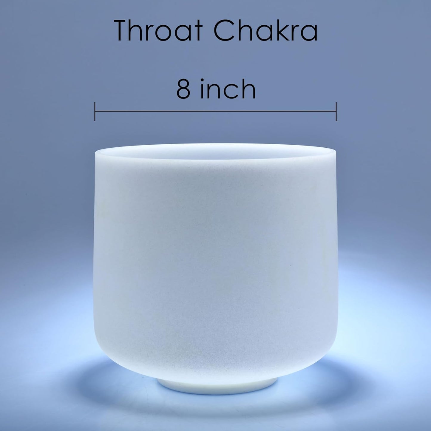 TOPFUND F Note Crystal Singing Bowl 10 inch Heart Chakra with Heavy Duty Carrying Case and Suede Mallet