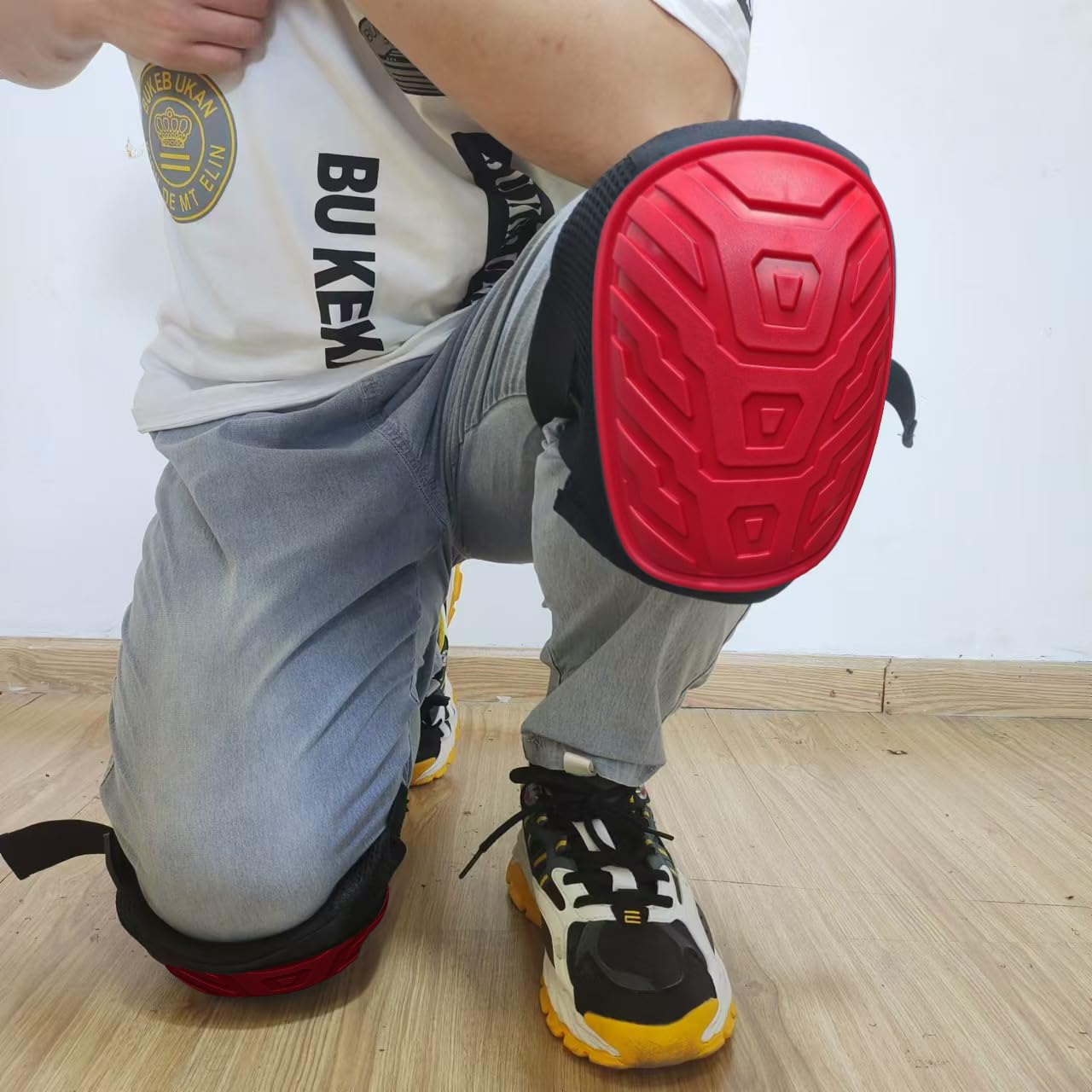 SUJAYU Work Knee Pads for Men Construction, Gardening Knee Pads for Work, Kneepads for Construction, Rodilleras de Trabajo Rodilleras Para Dolor de Rodillas (Black)