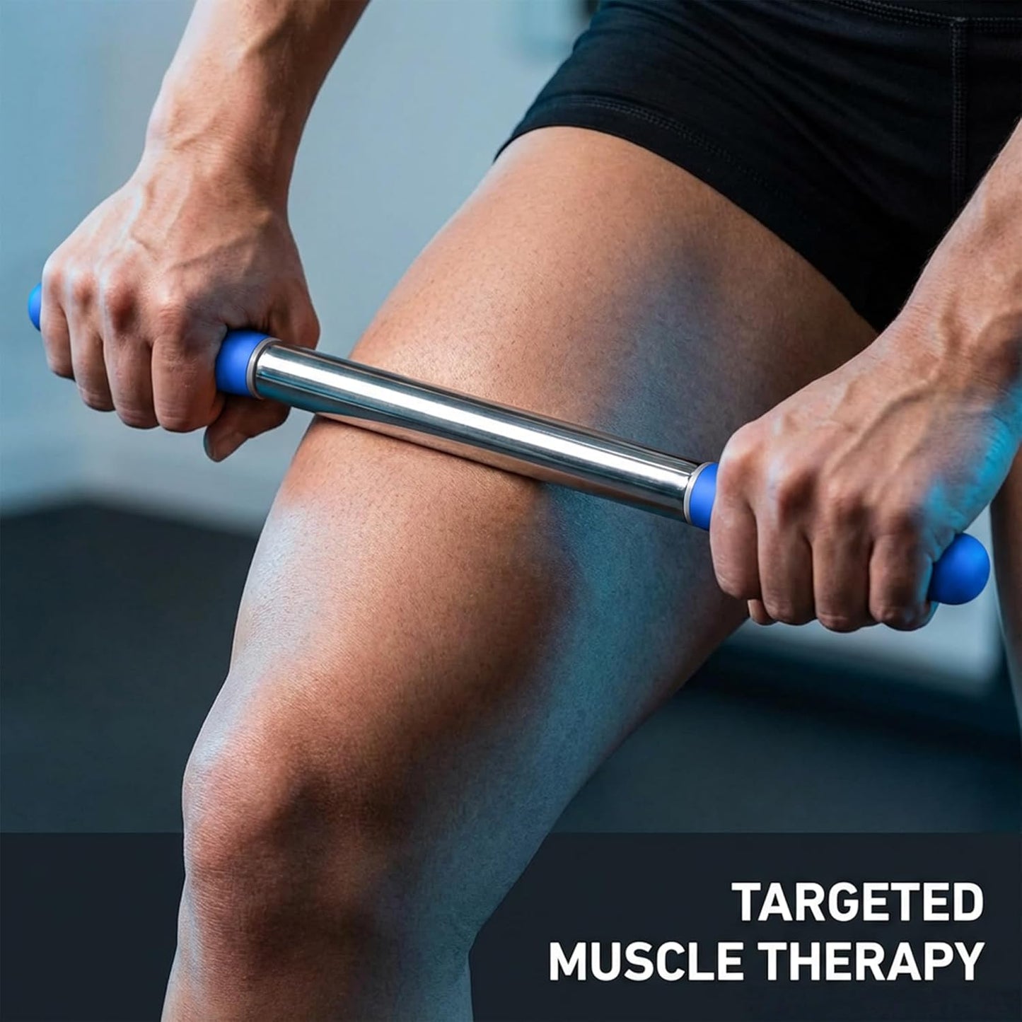 Muscle Roller Stick for Deep Tissue Massage & Myofascial Release | Cold Therapy Roller for Back, Legs, Arms, Shoulders | Massage Roller Stick (Black)