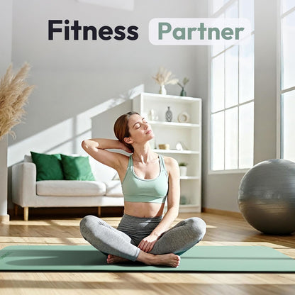 UMINEUX Extra Thick Yoga Mat, 6MM &10MM Yoga Mat Non Slip, POE Yoga Mats for Women Men, 72"x24", Great for Workout, Yoga, Pilates, Fitness & Floor Exercises