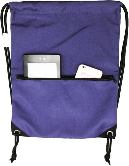 HOLYLUCK Drawstring Backpack Bag Sport Gym Sackpack - Colors B